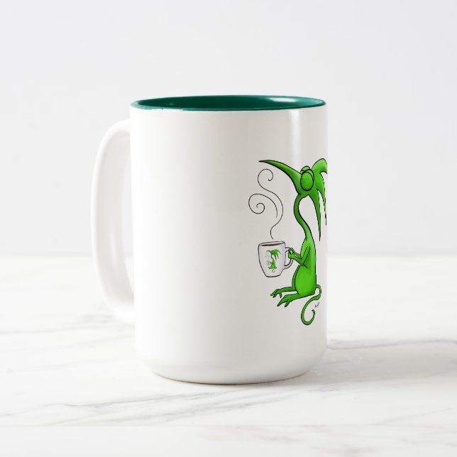 Recursive Coffee Two-Tone Coffee Mug (Front Left)
