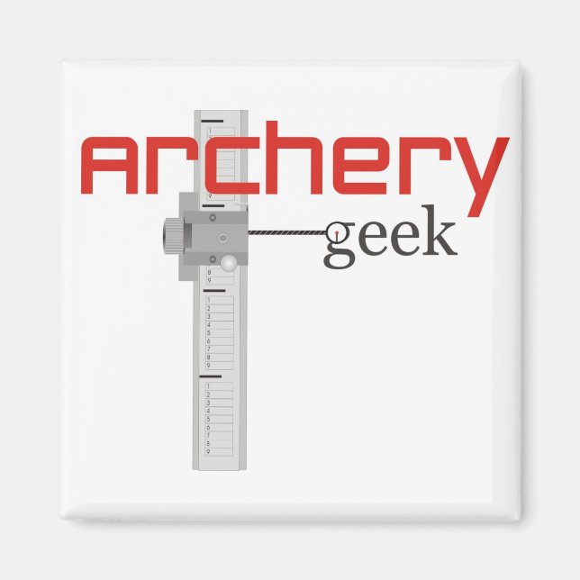 recurve geek magnet (Front)