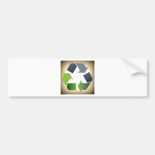 Recycle #1 bumper sticker (Front)