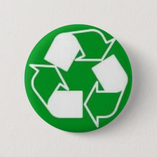 recycle 6 cm round badge
