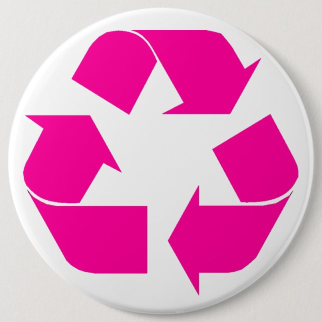 recycle 6 cm round badge (Front)