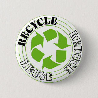 Recycle 6 Cm Round Badge