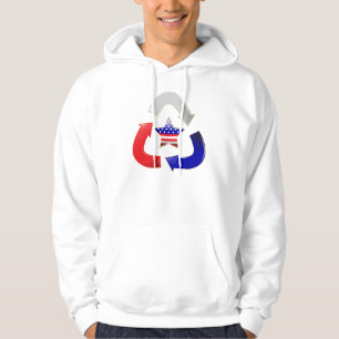 Recycle American Star Symbol Hoodie