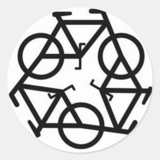 Recycle Bicycle Logo Symbol Classic Round Sticker