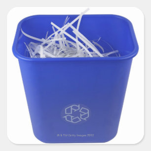 Recycle Bin Square Sticker