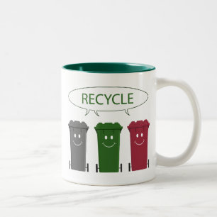 Recycle Bins Two-Tone Coffee Mug