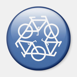 recycle blue magnet by Petr Kratochvil