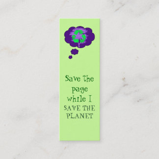 recycle bookmark mini business card
