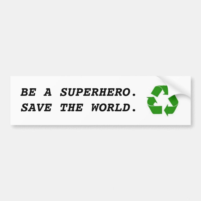 Recycle Bumper Sticker (Front)