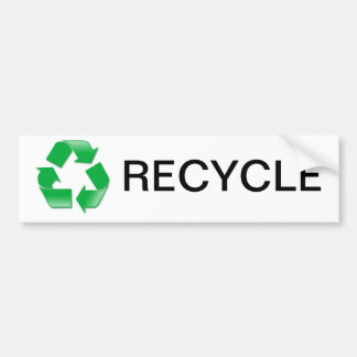 Recycle Bumpersticker Bumper Sticker