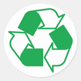 Recycle Classic Round Sticker