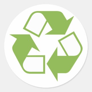 Recycle Classic Round Sticker