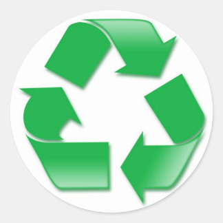 Recycle Classic Round Sticker
