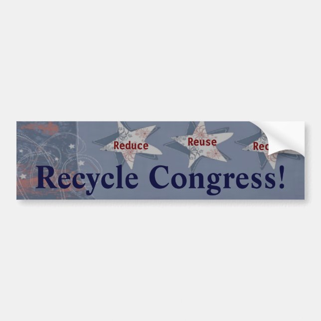 Recycle Congress! Bumper Sticker (Front)