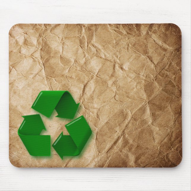 Recycle - Crumpled Paper Mouse Pad (Front)