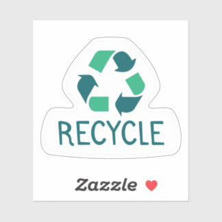 Recycle Custom Shape Sticker
