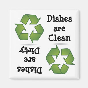 Recycle Dishwasher Magnet
