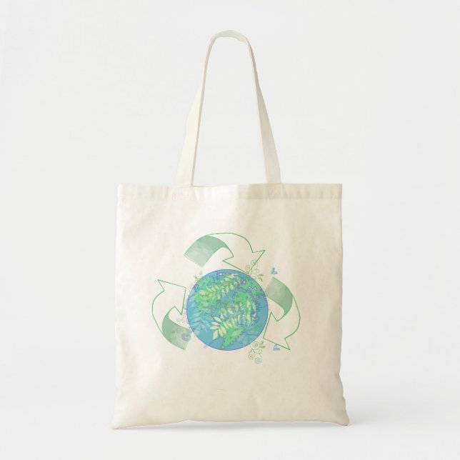 Recycle Earth Tote Bag (Front)