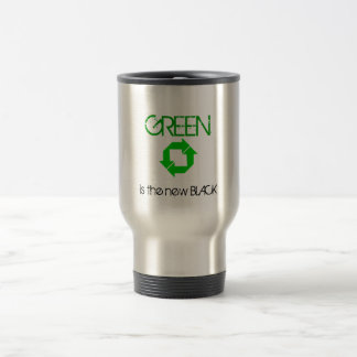 Recycle, GREEN is the new BLACK Travel Mug