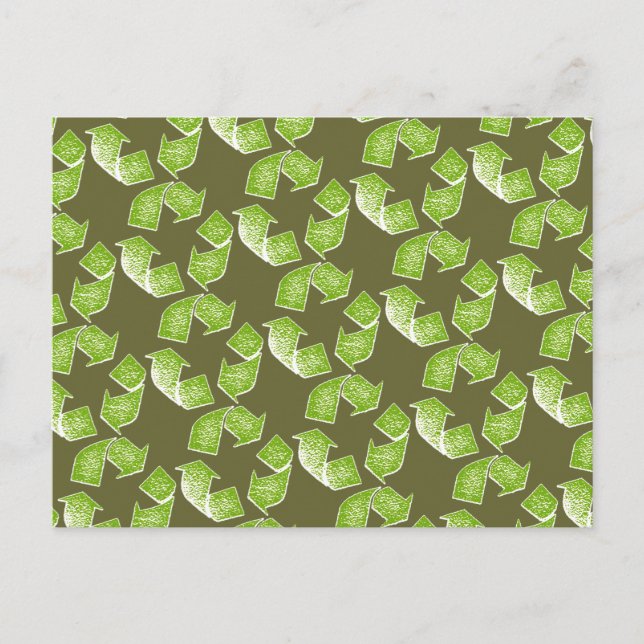 recycle green sign postcard (Front)