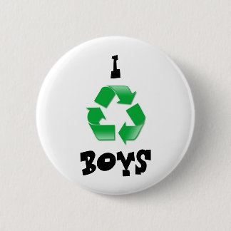 recycle, I, BOYS 6 Cm Round Badge