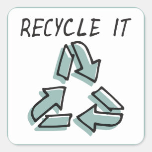 Recycle it for Environment awareness Sticker