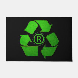 Recycle Logo by Shirley Taylor Doormat