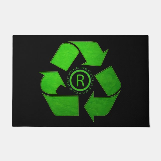 Recycle Logo by Shirley Taylor Doormat (Front)