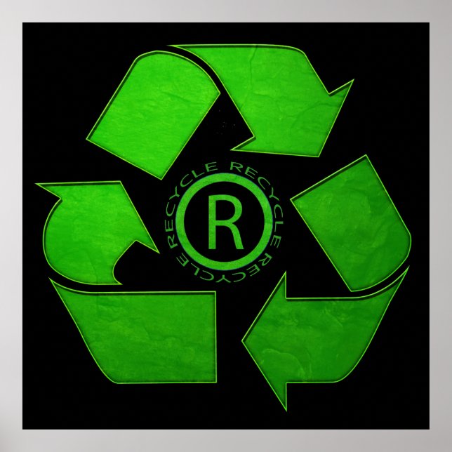 Recycle Logo by Shirley Taylor Poster (Front)