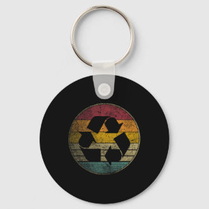 Recycle Logo Earth Day Nature Planet Conservation Key Ring