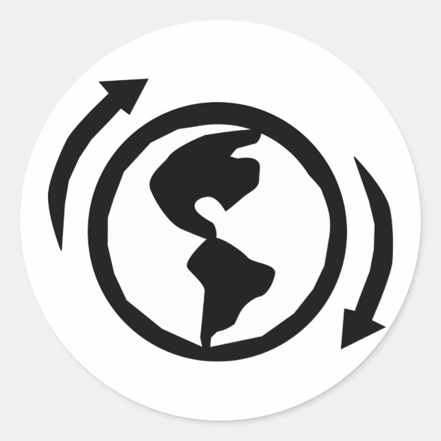 Recycle Now. Classic Round Sticker (Front)