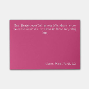 Recycle Post-it Notes