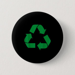 Recycle Recycling  6 Cm Round Badge