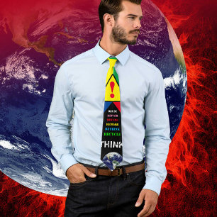 ! Recycle, ReUse, ReFuse, Rethink & Education Tie
