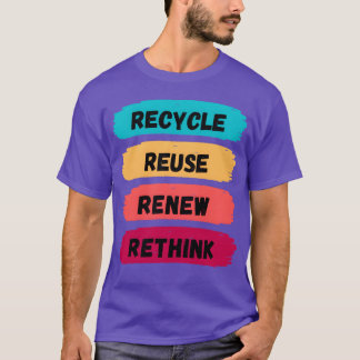 Recycle Reuse Renew Rethink 70s friend T-Shirt