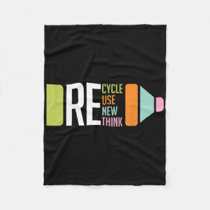 Recycle Reuse Renew Rethink Crisis Environmental A Fleece Blanket