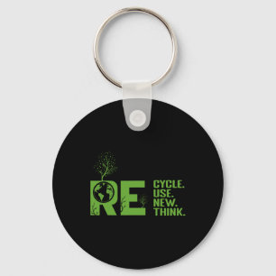 Recycle Reuse Renew Rethink Crisis Environmental A Key Ring