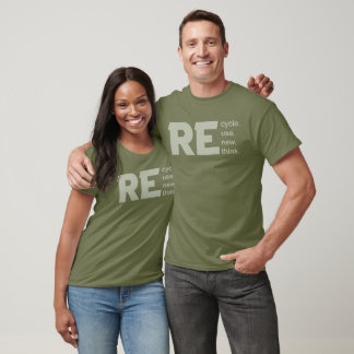 Recycle Reuse Renew Rethink Crisis Environmental  T-Shirt