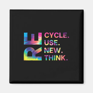 Recycle Reuse Renew Rethink Earth Day Environmenta Magnet