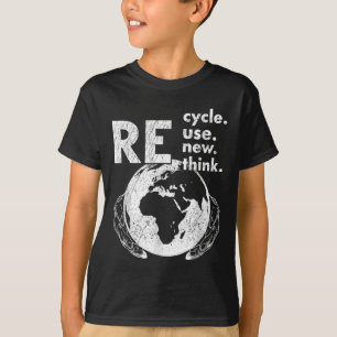 Recycle Reuse Renew Rethink Earth Day Environmenta T-Shirt