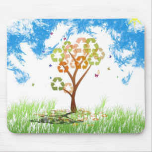 Recycle season mouse pad