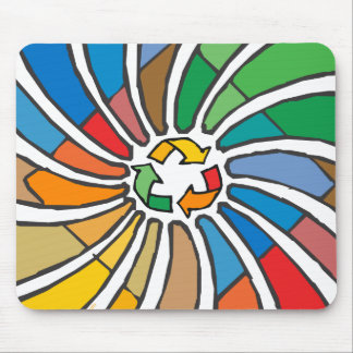 Recycle Sign Art Mouse Pad
