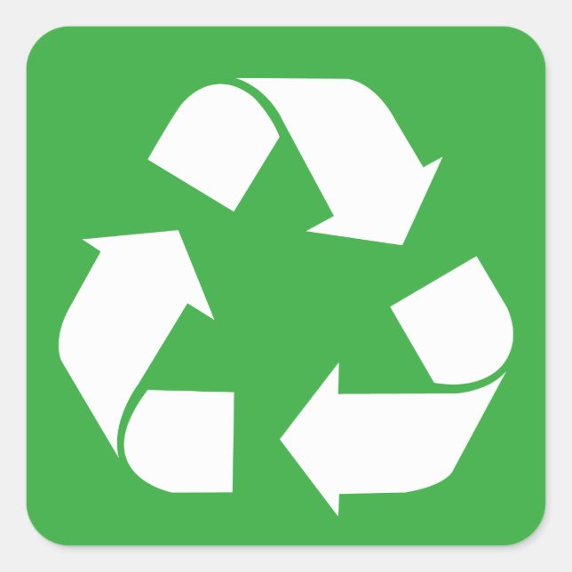 Recycle Square Sticker (Front)