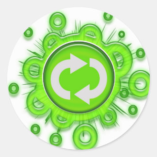Recycle Symbol Classic Round Sticker