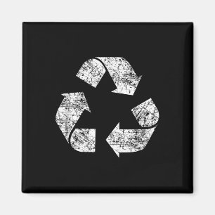 Recycle Symbol Distressed Earth Day Environment Gi Magnet