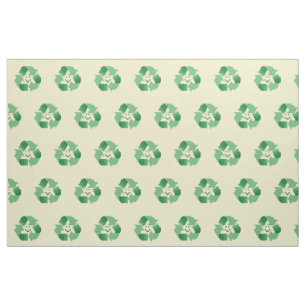 Recycle symbol fabric