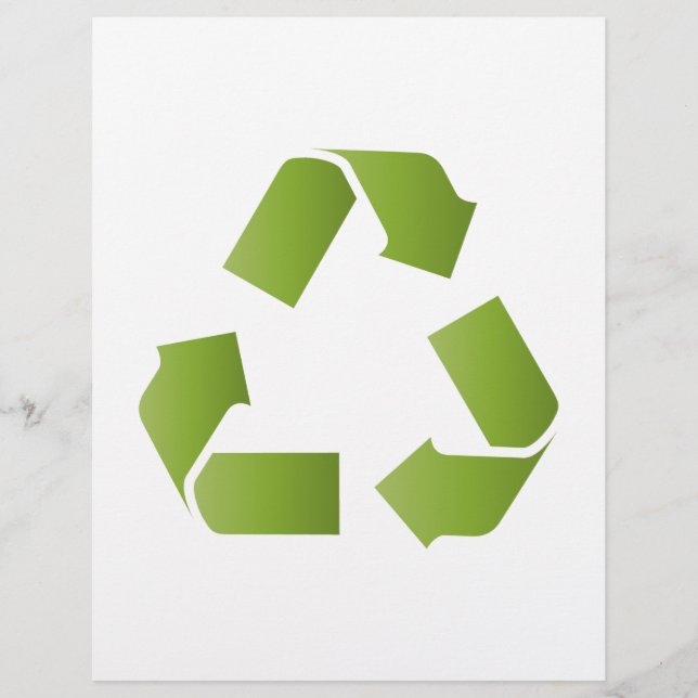 RECYCLE SYMBOL FLYER (Front)