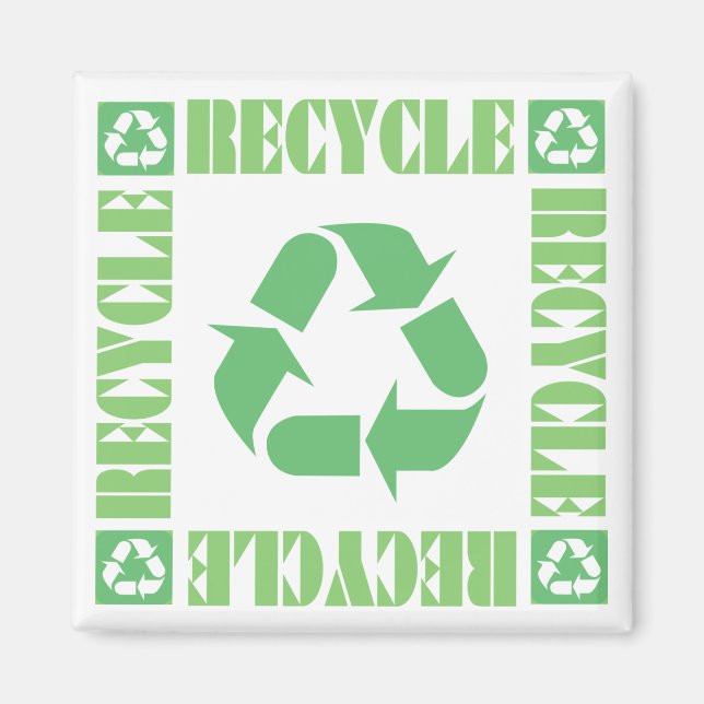 Recycle Symbol Magnet (Front)