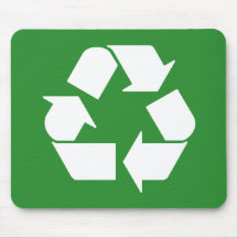 Recycle Symbol on Green