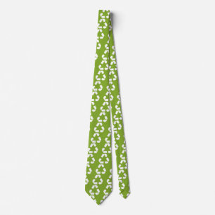 RECYCLE SYMBOL PATTERN TIE
